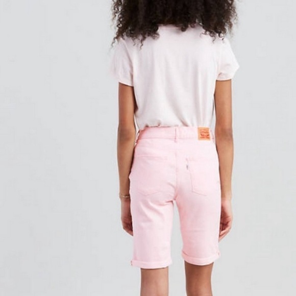 Levi’s light pink Bermuda shorts Size 28 denim stretchy‎ - Picture 6 of 14